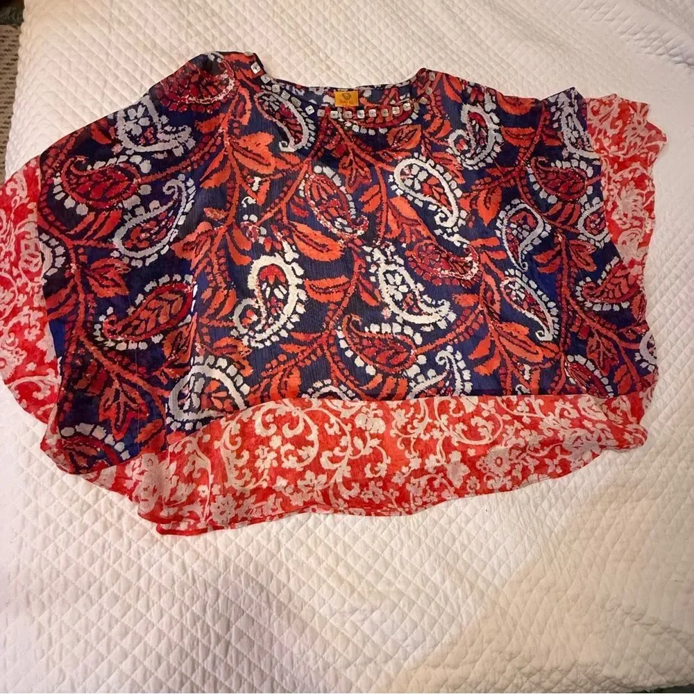 Ruby Rd. Multicolor Abstract Top - Picture 4 of 12